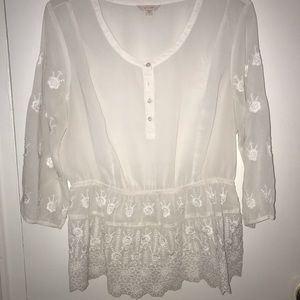 White Sheer Blouse